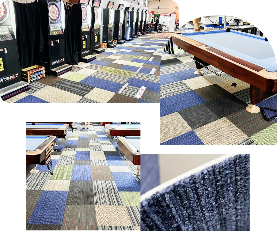 The Detail of Carpet Tile for Commercial Space